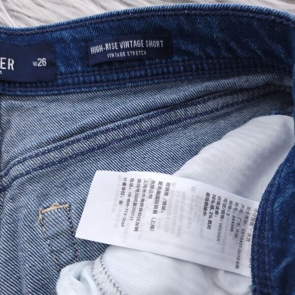 Hollister High Rise Vintage Stretch Floral Shorts Juniors Size 3 W26 - Picture 6 of 8